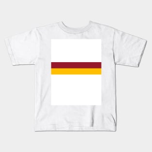 Motherwell Retro 1958 White Amber Claret Bars Kids T-Shirt